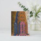 Chrysler Gebäude Top Closeup #1 Postkarte (Stehend Vorderseite)