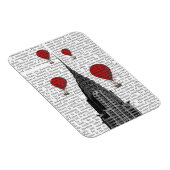 Chrysler Gebäude und Red Hot Air Balloons Magnet (Rechte Seite)