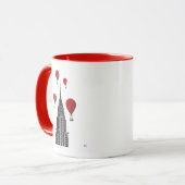 Chrysler Gebäude und Red Hot Air Balloons Tasse (Vorderseite Links)