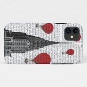 Chrysler-Gebäude und Rot - Heißluft-Ballone Case-Mate iPhone Hülle (Rückseite (Horizontal))
