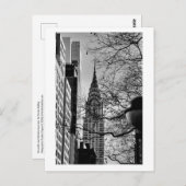 Chrysler-Gebäude von Manhattan Postkarte (Vorne/Hinten)