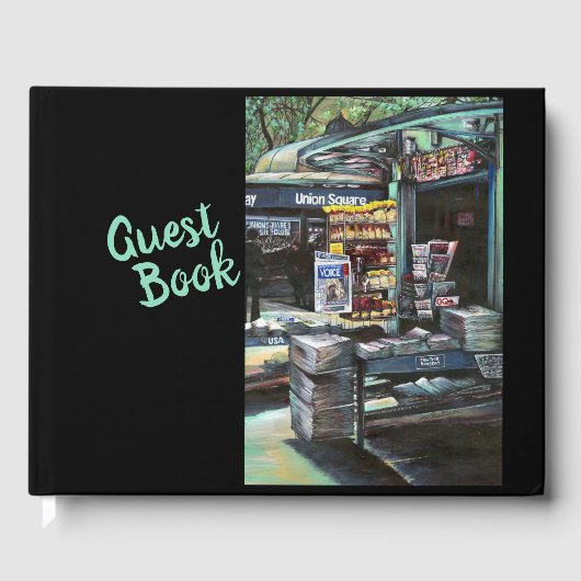 Chrysocolia Morning, Gewerkschaft Square, NYC Gästebuch (Vorderseite)
