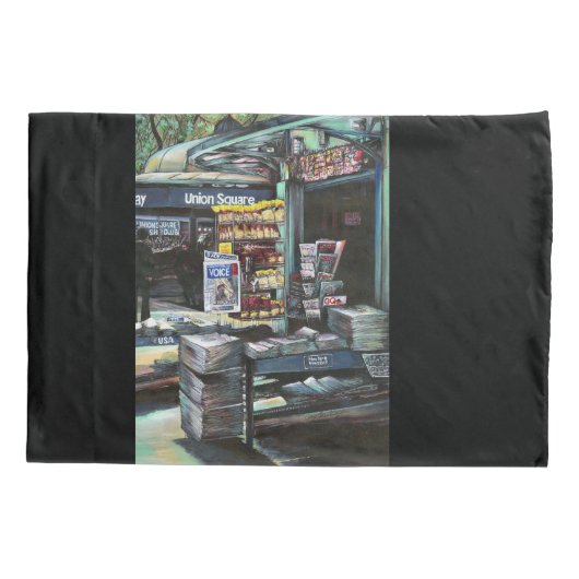 Chrysocolia Morning, Gewerkschaft Square, NYC Kissenbezug (Rückseite)