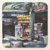 Chrysocolia Morning, Gewerkschaft Square, NYC Rechteckiger Pappuntersetzer (Vorderseite)