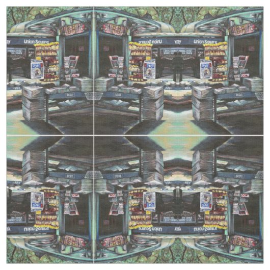 Chrysocolia Morning, Gewerkschaft Square, NYC Stoff (Muster)