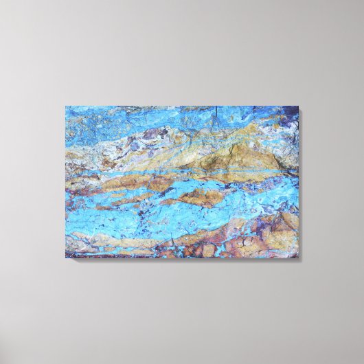 Chrysocolla (CuSiO3) Leinwanddruck (Vorderseite)