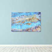 Chrysocolla (CuSiO3) Leinwanddruck (Insitu (Holzboden))
