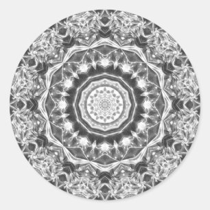 Chrystal Kaleidoskop 04 Runder Aufkleber