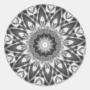 Chrystal Kaleidoskop 05 Runder Aufkleber