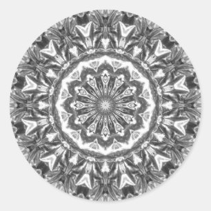 Chrystal Kaleidoskop 06 Runder Aufkleber