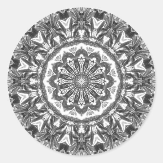 Chrystal Kaleidoskop 06 Runder Aufkleber (Vorderseite)