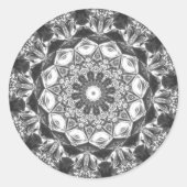 Chrystal Kaleidoskop 07 Runder Aufkleber (Vorderseite)