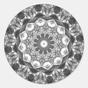 Chrystal Kaleidoskop 07 Runder Aufkleber