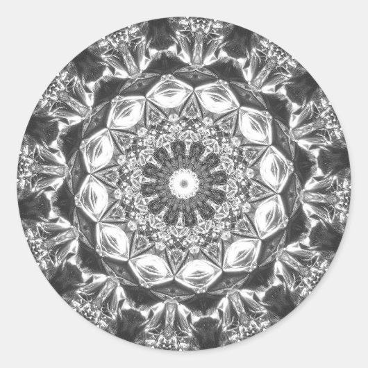 Chrystal Kaleidoskop 07 Runder Aufkleber (Vorderseite)