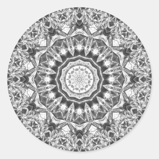 Chrystal Kaleidoskop 08 Runder Aufkleber (Vorderseite)
