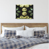 Chrystal X7-4 Wrapped Canvas Leinwanddruck (Insitu (Schlafzimmer))
