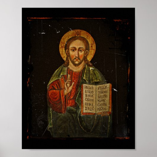 Chrystus Pantokrator Icon (Jesus) Poster (Vorne)
