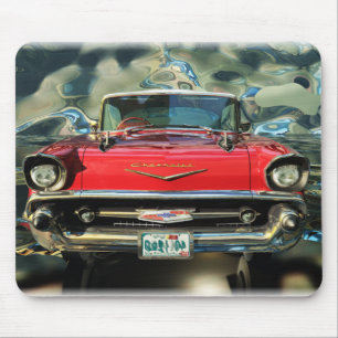 Chtome Chevrolet 1957 Front Mousepad