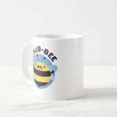 Chub-Bee Funny Chubby Bee Pun Kaffeetasse (Vorderseite Links)