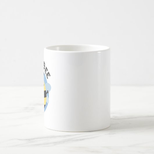 Chub-Bee Funny Chubby Bee Pun Kaffeetasse (Mittel)