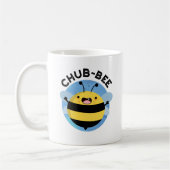 Chub-Bee Funny Chubby Bee Pun Kaffeetasse (Links)