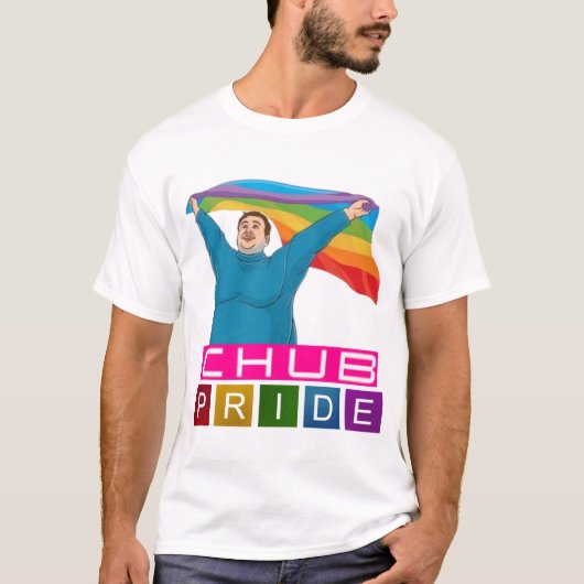 CHUB PRIDE, LGBTQ+-Gay Pride T-Shirt (Vorderseite)