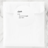 CHUB RUNDER AUFKLEBER (Tasche)