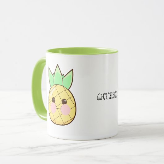 Chubbi Ananas Tasse (Vorderseite Links)