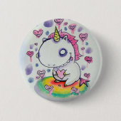 Chubbles das Einhorn Button (Vorderseite)