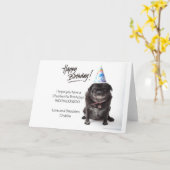Chubbs The Wampug Birthday Card Karte (Gelbe Blume)
