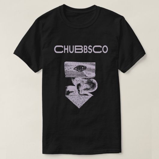 Chubbsco Lila Grautempel T-Shirt (Design vorne)