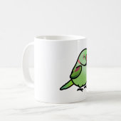 Chubby Alexandrine Indian Ringneck Kaffeetasse (Vorderseite Links)