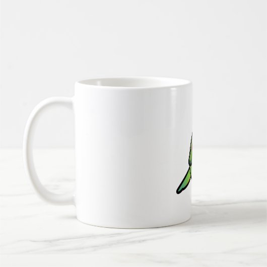 Chubby Alexandrine Indian Ringneck Kaffeetasse (Links)