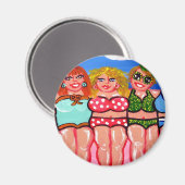 Chubby Beach Divas Friends Magnet (Vorderseite/Rückseite)