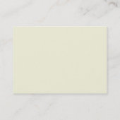Chubby Beige Trendy Script Monogram Business Card Visitenkarte (Rückseite)