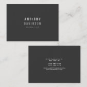 Chubby Beruflich Gray Manager Business Card Visitenkarte (Vorne/Hinten)