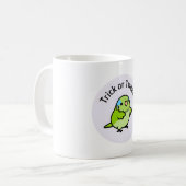 Chubby Bird Frankenstein Parrotlet - Halloween Kaffeetasse (Vorderseite Links)