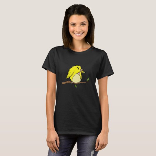 Chubby Bird mit Wurm T-Shirt (Vorne ganz)