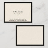 Chubby Black Border Optical Business Card Visitenkarte (Vorne/Hinten)