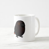 Chubby Black Lory Lorikeet Kaffeetasse (VorderseiteRechts)