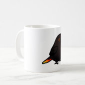 Chubby Black Lory Lorikeet Kaffeetasse (Vorderseite Links)