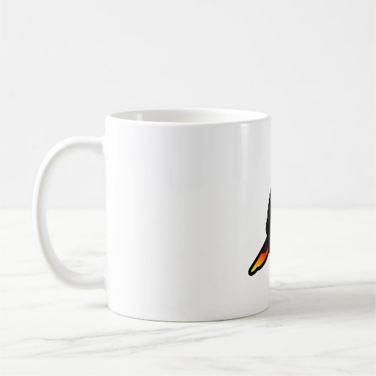 Chubby Black Lory Lorikeet Kaffeetasse (Links)
