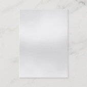 Chubby Black Orange Gray Monogram Business Card Visitenkarte (Rückseite)