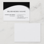 Chubby Black & White Gray Muster Visitenkarte (Vorne/Hinten)