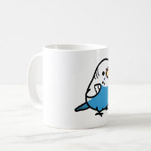 Chubby Blue Budgie - Frauen Kaffeetasse (Vorderseite Links)