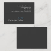 Chubby Blue Gray Attraktive Business Card Visitenkarte (Vorne/Hinten)