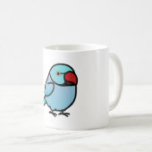 Chubby Blue Indian Ringneck Kaffeetasse (VorderseiteRechts)