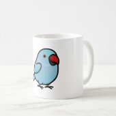 Chubby Blue Indian Ringneck - Weiblich Kaffeetasse (VorderseiteRechts)