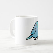 Chubby Blue Indian Ringneck - Weiblich Kaffeetasse (Vorderseite Links)