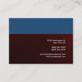 Chubby Blue Red Attractive Chic Business Card Visitenkarte (Rückseite)